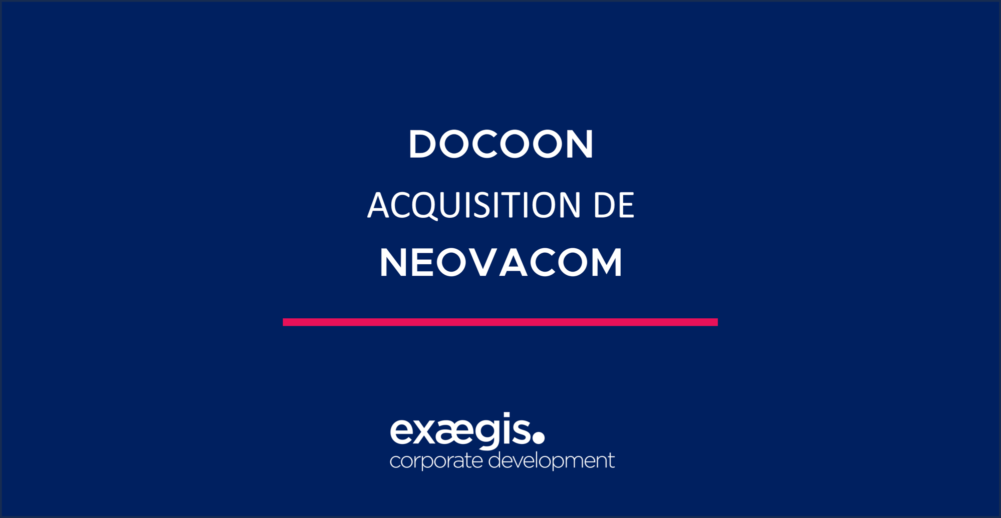 Docoon acquiert Neovacom